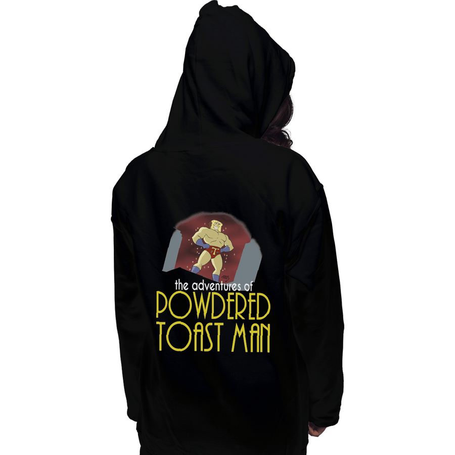 Shirts Zippered Hoodies, Unisex / Small / Black Powdered Toast Man