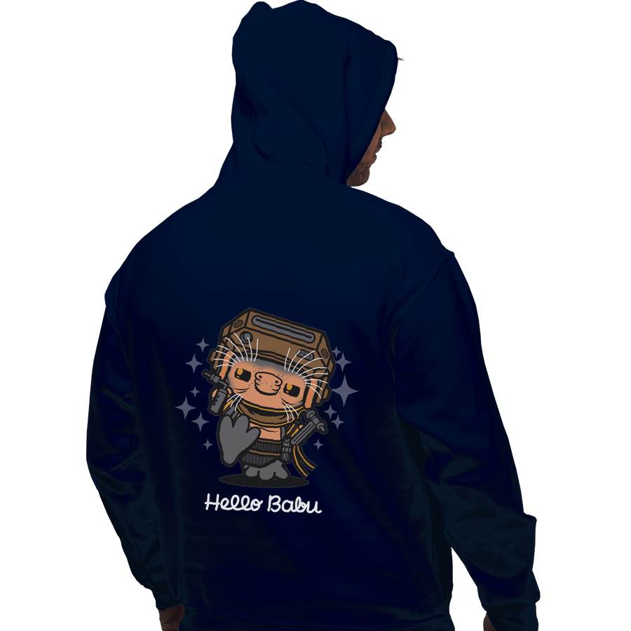 Shirts Zippered Hoodies, Unisex / Small / Navy Hello Babu