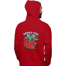 Load image into Gallery viewer, Shirts Pullover Hoodies, Unisex / Small / Red Would You Be My Baby
