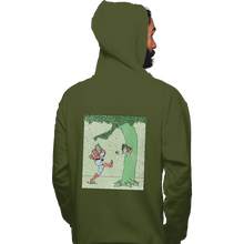 Load image into Gallery viewer, Secret_Shirts Pullover Hoodies, Unisex / Small / Military Green Captn Planet
