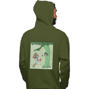 Secret_Shirts Pullover Hoodies, Unisex / Small / Military Green Captn Planet