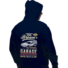 Load image into Gallery viewer, Shirts Pullover Hoodies, Unisex / Small / Navy Doc Brown&#39;s Garage
