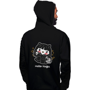 Shirts Zippered Hoodies, Unisex / Small / Black Hello Nadja