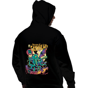 Daily_Deal_Shirts Pullover Hoodies, Unisex / Small / Black The Rise Of Cathulhu