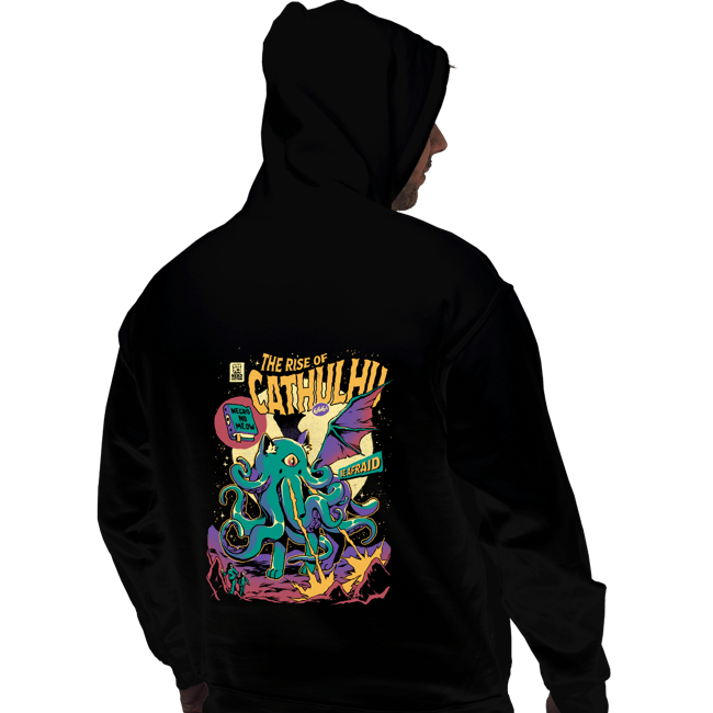 Daily_Deal_Shirts Pullover Hoodies, Unisex / Small / Black The Rise Of Cathulhu