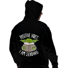 Load image into Gallery viewer, Daily_Deal_Shirts Pullover Hoodies, Unisex / Small / Black Positive Vibes
