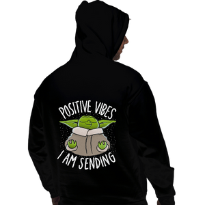 Daily_Deal_Shirts Pullover Hoodies, Unisex / Small / Black Positive Vibes