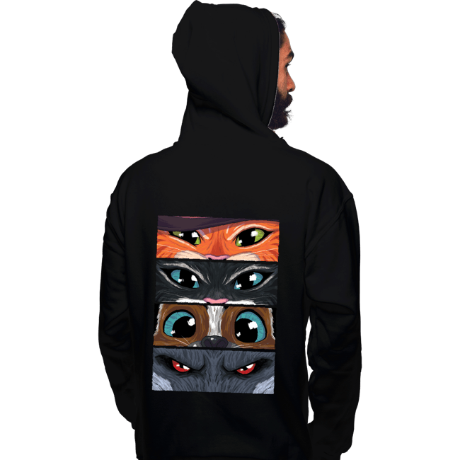 Daily_Deal_Shirts Pullover Hoodies, Unisex / Small / Black Puss In Boots Eyes