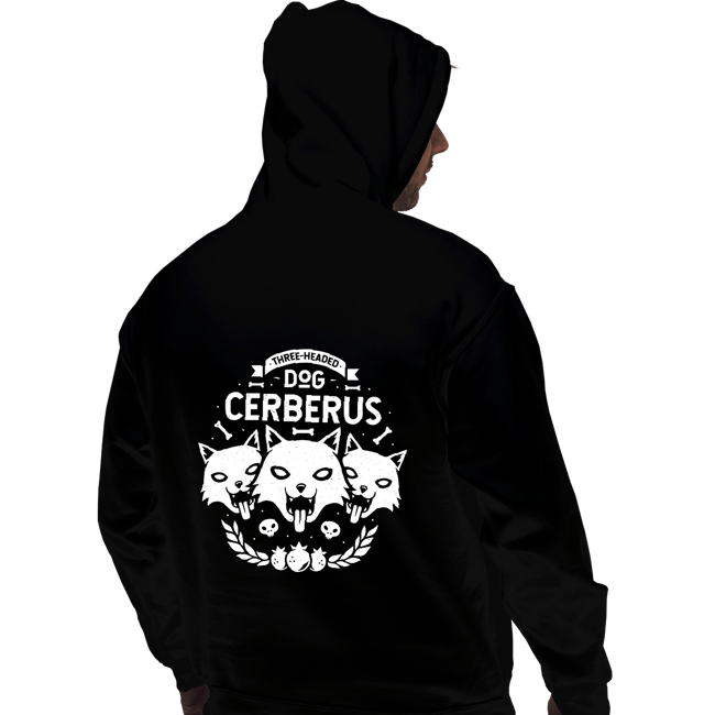 Shirts Pullover Hoodies, Unisex / Small / Black Three-headed Dog
