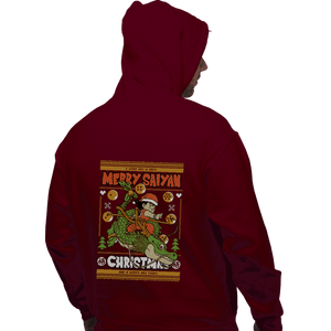 Shirts Pullover Hoodies, Unisex / Small / Maroon Merry Saiyan Christmas