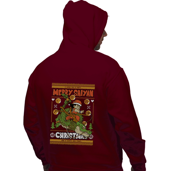 Shirts Pullover Hoodies, Unisex / Small / Maroon Merry Saiyan Christmas