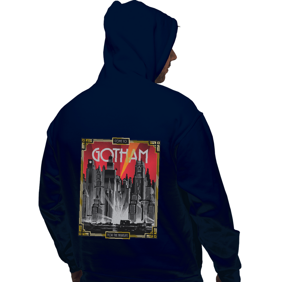 Shirts Pullover Hoodies, Unisex / Small / Navy Visit Gotham