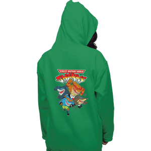 Shirts Zippered Hoodies, Unisex / Small / Irish Green Street Mutant Ninja Sharks