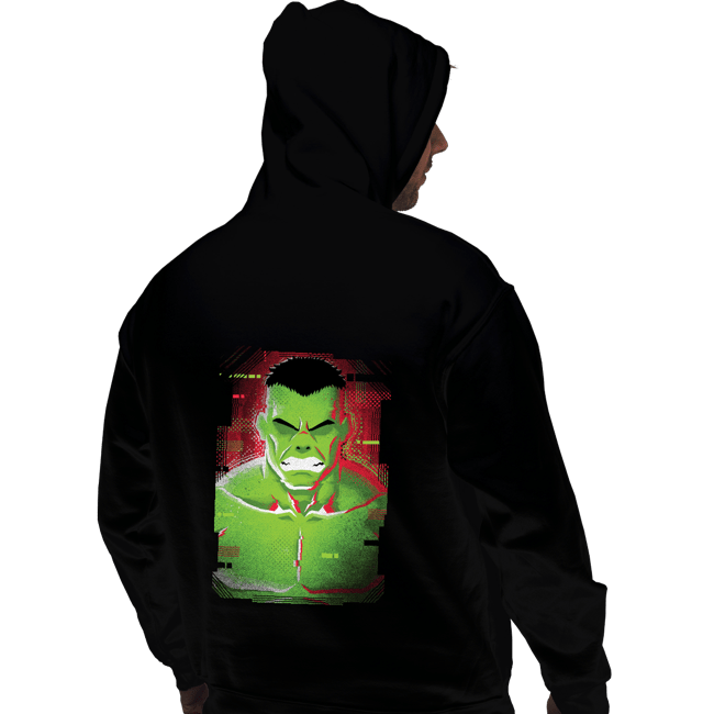 Shirts Pullover Hoodies, Unisex / Small / Black Glitch Hulk
