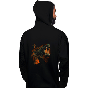 Daily_Deal_Shirts Pullover Hoodies, Unisex / Small / Black Prehistoric Kaiju