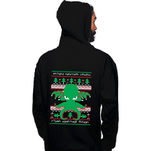 Load image into Gallery viewer, Shirts Pullover Hoodies, Unisex / Small / Black Cthulhu Cultist Christmas

