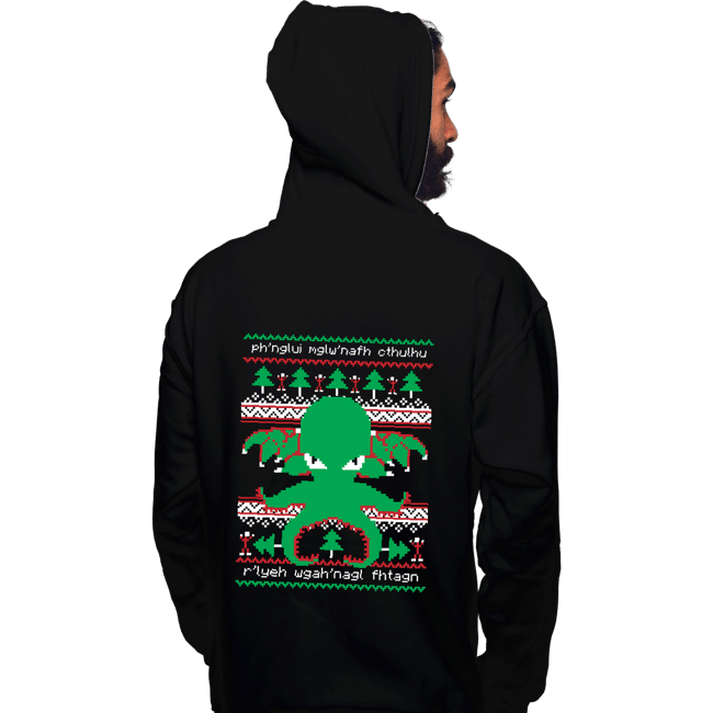 Shirts Pullover Hoodies, Unisex / Small / Black Cthulhu Cultist Christmas