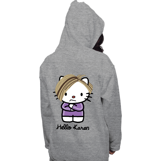 Secret_Shirts Pullover Hoodies, Unisex / Small / Sports Grey Karen Kitty