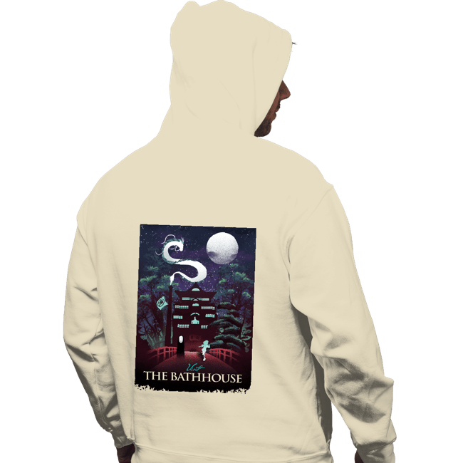 Daily_Deal_Shirts Pullover Hoodies, Unisex / Small / Sand Visit The Bathhouse