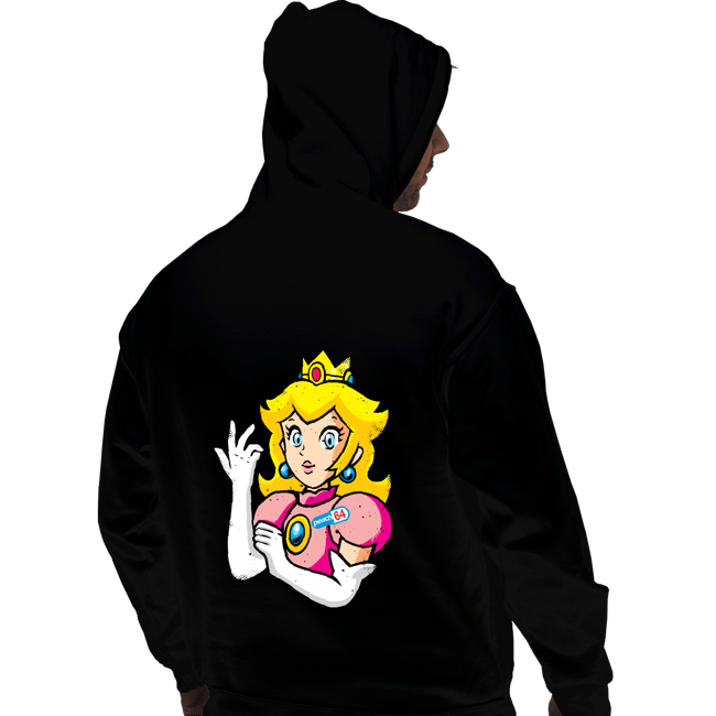 Daily_Deal_Shirts Pullover Hoodies, Unisex / Small / Black Peach 64