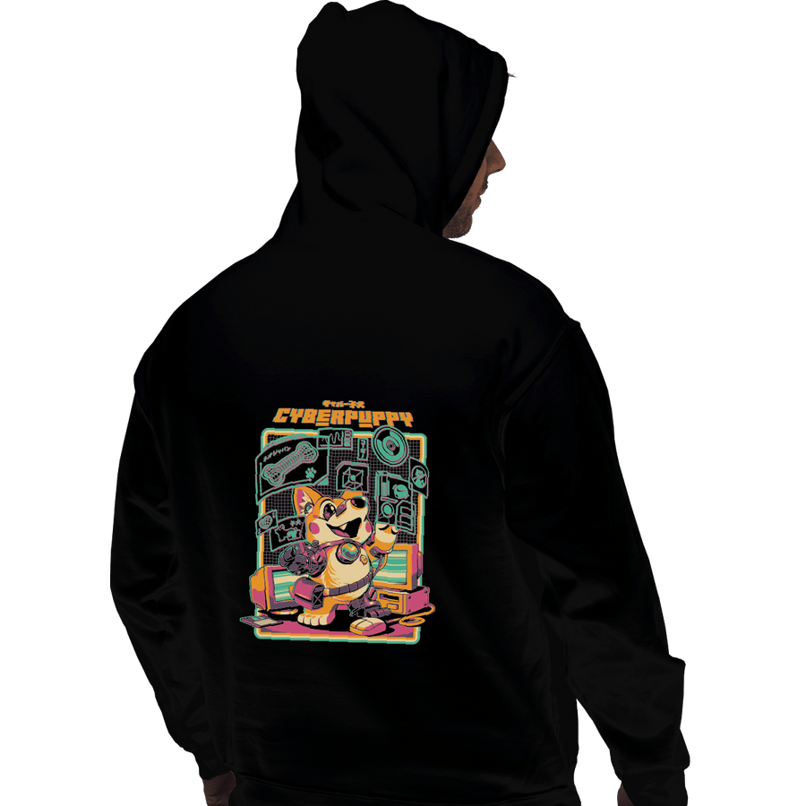Shirts Zippered Hoodies, Unisex / Small / Black Corgypunk