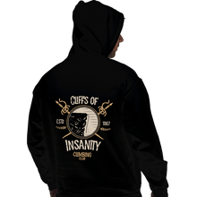 Load image into Gallery viewer, Daily_Deal_Shirts Pullover Hoodies, Unisex / Small / Black Cliffs Of Insanity Climbing Club
