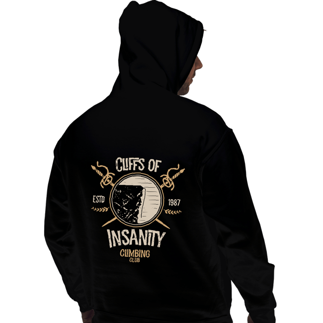Daily_Deal_Shirts Pullover Hoodies, Unisex / Small / Black Cliffs Of Insanity Climbing Club