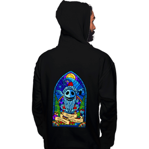 Daily_Deal_Shirts Pullover Hoodies, Unisex / Small / Black Stained Glass Xmas