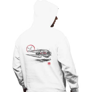 Shirts Zippered Hoodies, Unisex / Small / White Confrontation On Pasaana Desert