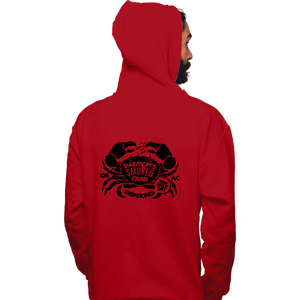 Daily_Deal_Shirts Pullover Hoodies, Unisex / Small / Red Daemon's Smoked Crab