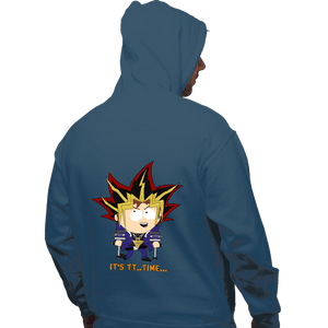 Daily_Deal_Shirts Pullover Hoodies, Unisex / Small / Indigo Blue Duel Time