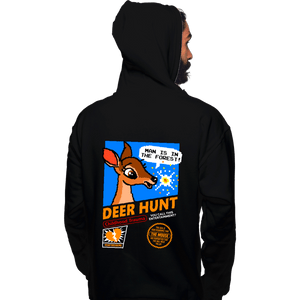 Daily_Deal_Shirts Pullover Hoodies, Unisex / Small / Black Deer Hunt