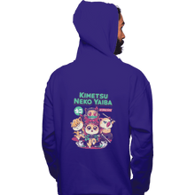 Load image into Gallery viewer, Shirts Zippered Hoodies, Unisex / Small / Violet Kimetsu Neko Yaiba
