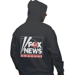Shirts Pullover Hoodies, Unisex / Small / Charcoal Faux News