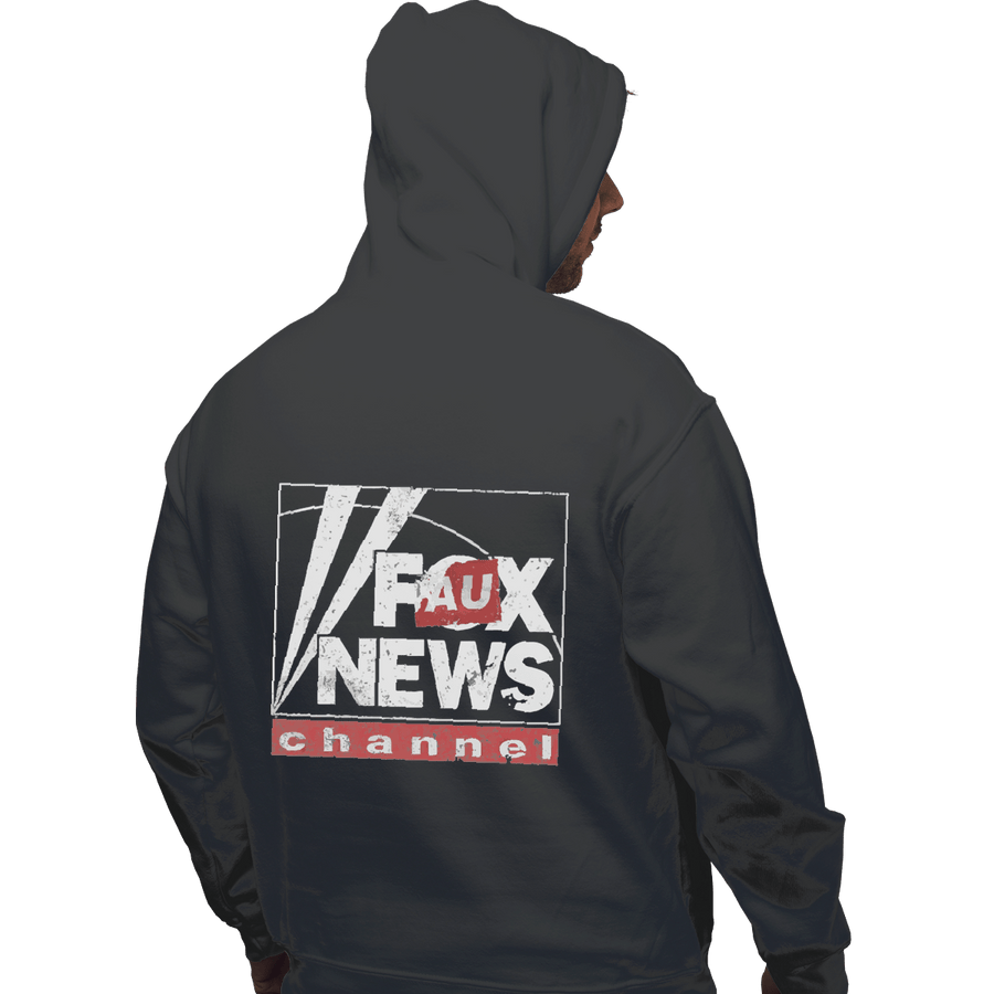 Shirts Pullover Hoodies, Unisex / Small / Charcoal Faux News
