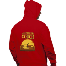 Load image into Gallery viewer, Daily_Deal_Shirts Pullover Hoodies, Unisex / Small / Red The Settlers Of The Couch

