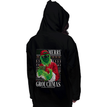 Load image into Gallery viewer, Shirts Pullover Hoodies, Unisex / Small / Black Mr Grouchy x CoDdesigns Grouchmas Ugly Sweater
