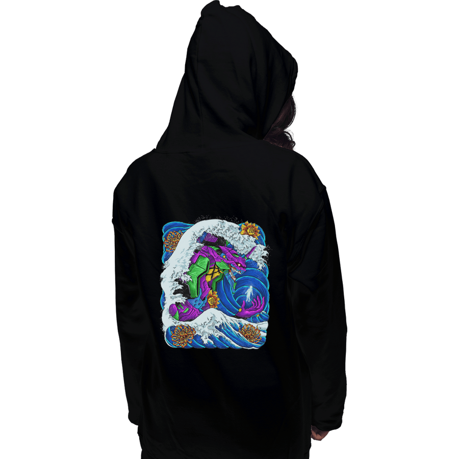 Shirts Zippered Hoodies, Unisex / Small / Black Eva-01 Wave