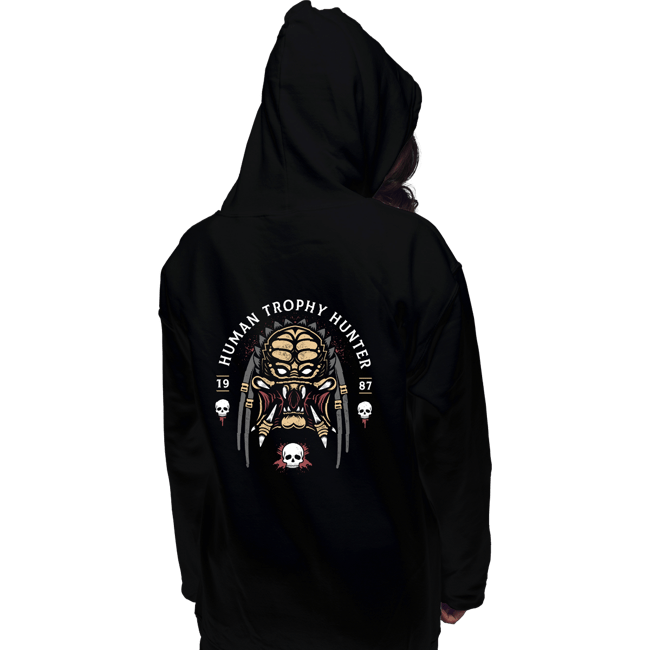 Shirts Pullover Hoodies, Unisex / Small / Black Human Trophy Hunter