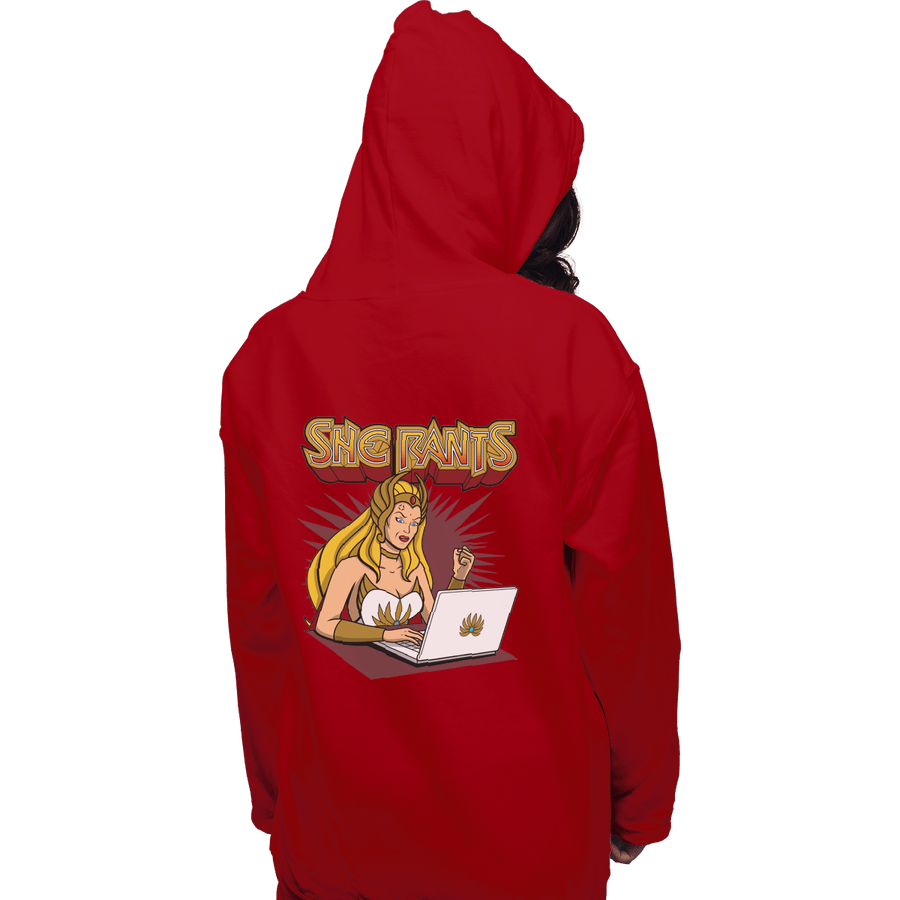 Shirts Pullover Hoodies, Unisex / Small / Red She Rants