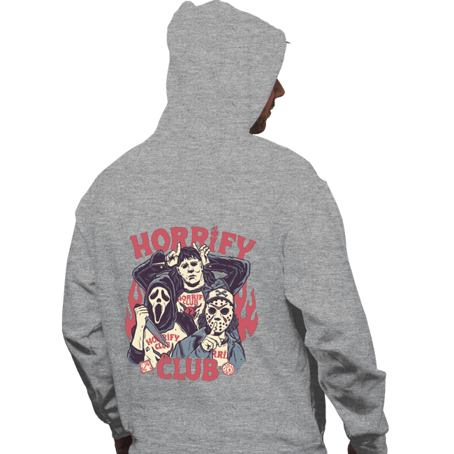 Daily_Deal_Shirts Pullover Hoodies, Unisex / Small / Sports Grey Horrify Club