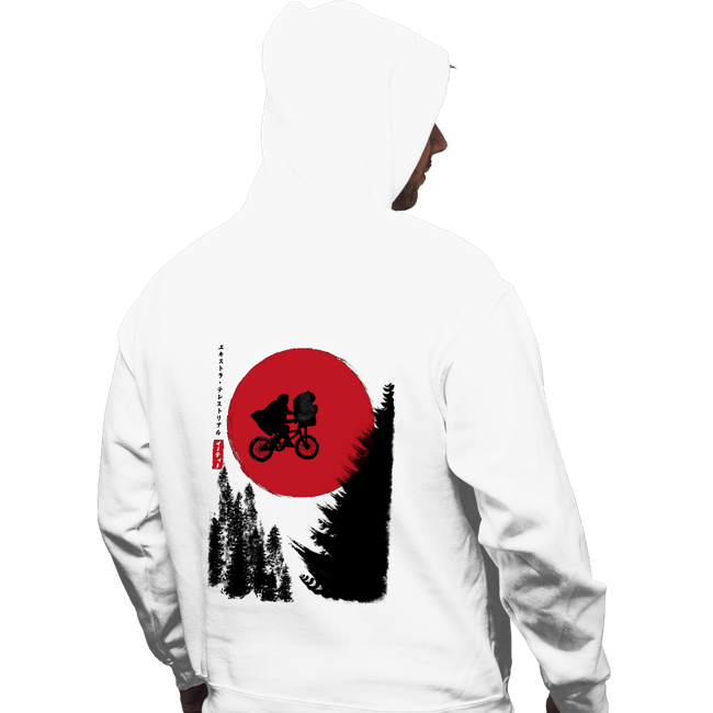 Daily_Deal_Shirts Pullover Hoodies, Unisex / Small / White The Extra-Terrestrial in Japan
