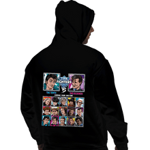 Load image into Gallery viewer, Daily_Deal_Shirts Pullover Hoodies, Unisex / Small / Black Time Fighters 10th vs 11th
