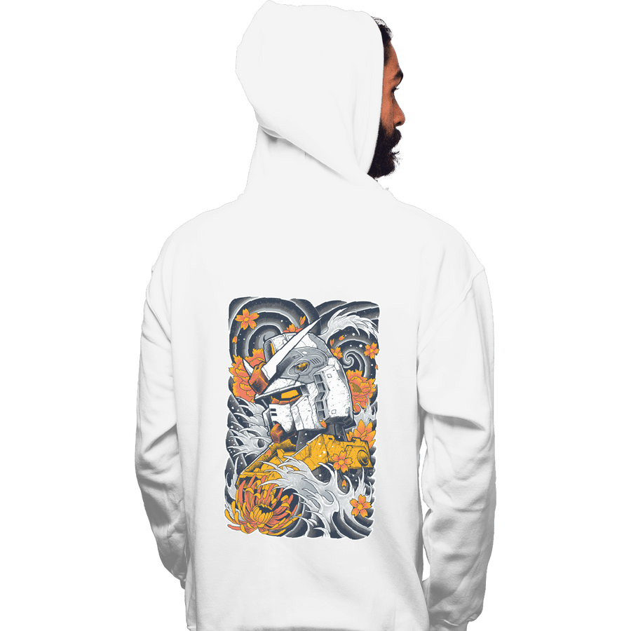 Shirts Zippered Hoodies, Unisex / Small / White Gundam