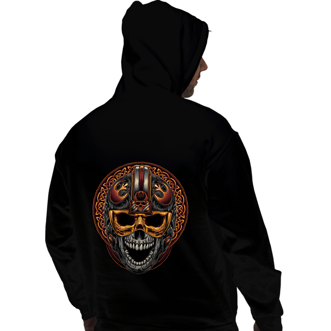 Daily_Deal_Shirts Pullover Hoodies, Unisex / Small / Black Rebel Helmet