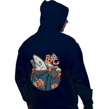 Load image into Gallery viewer, Daily_Deal_Shirts Pullover Hoodies, Unisex / Small / Navy Crow &amp; Shark
