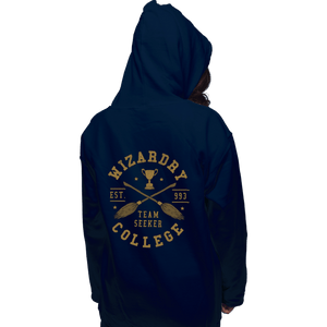 Daily_Deal_Shirts Pullover Hoodies, Unisex / Small / Navy Team Seeker