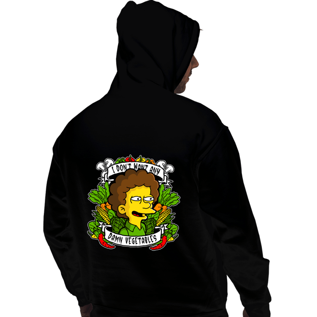 Secret_Shirts Pullover Hoodies, Unisex / Small / Black No Darn Vegetables
