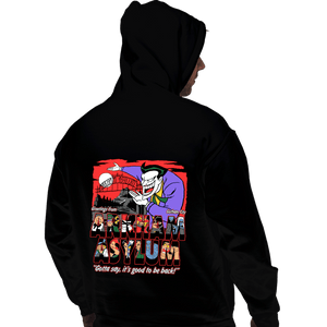 Daily_Deal_Shirts Pullover Hoodies, Unisex / Small / Black Greetings From The Asylum