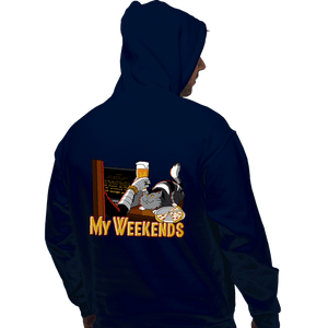 Daily_Deal_Shirts Pullover Hoodies, Unisex / Small / Navy My Weekends